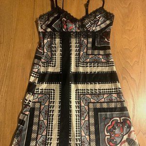 vintage- inspired art nouveaux slip dress